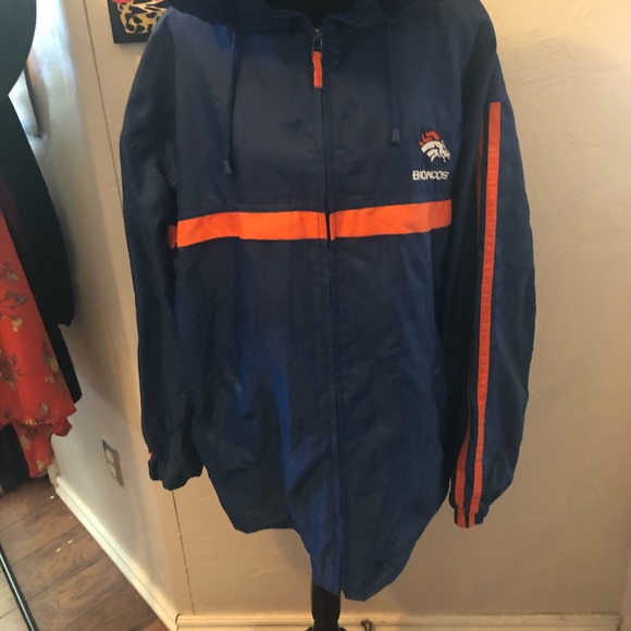NFL Broncos light weight hooded zip up jacket - Picture 2 of 8